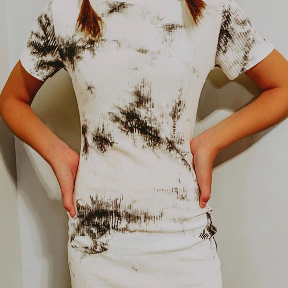 princess polly tie dye t-shirt dress